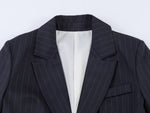 European And American-style Slim-striped Casual Suit