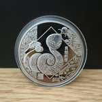 Snake Year Commemorative Medal Color Gold Plated Silver Plated