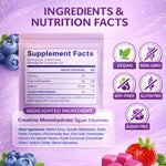 Creatine Monohydrate Gummies, 5 Grams Per Serving, Sugar-free Creatine Gummies, Suitable For Workouts, Strength, Cognitive Health, And Muscle Support, Gluten-free, Berry-enhanced, 36 Gummies.
