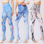 Yoga clothing women's breathable foot tights