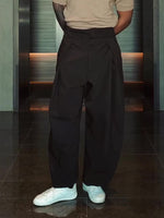 Black High Waisted Pleated Balloon Pants