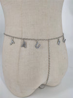 Panty Waistband Diamond Monogram Combination Thong Chain Waist Chain