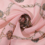 Ladies' Printed Leopard Print Chain Chiffon Thin Silk Scarf, Light, Retro And Elegant Style Scarf, Spring And Summer Daily Casual Travel And Vacation