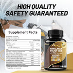 Shilajit Capsules, Ashwagandha, Gokshura, 85 Trace Minerals, High Potency Gold Grade Himalayan Shilajit Supplements, 60 Capsules For Women And Men