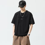 Trendy Loose-fitting Versatile Heavyweight Short-sleeve T-shirt For Men