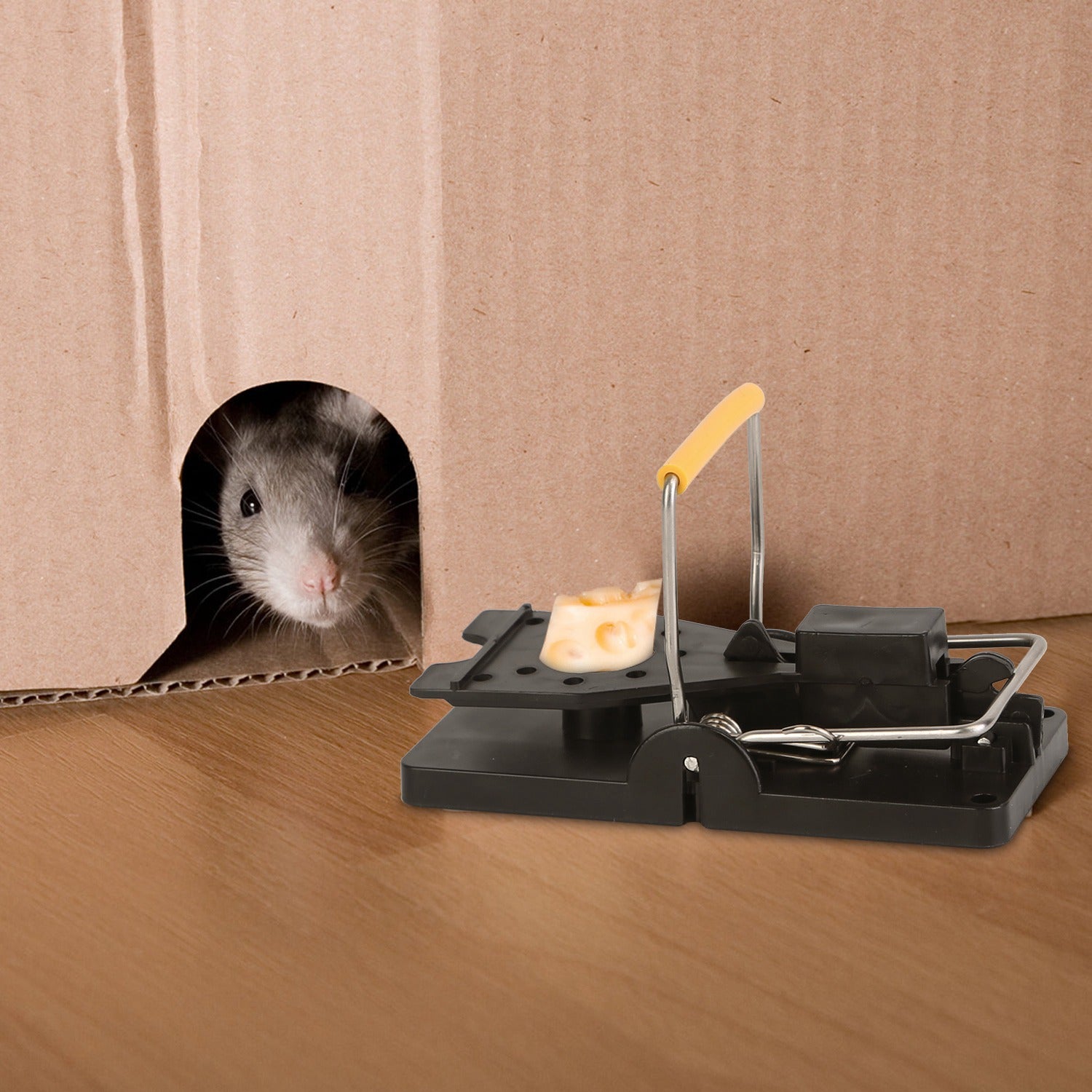 6Packs Mouse Traps Reusable Rat Rodent Killer Effective Pest Control Mouse Catcher Mice Snap Kill Trap