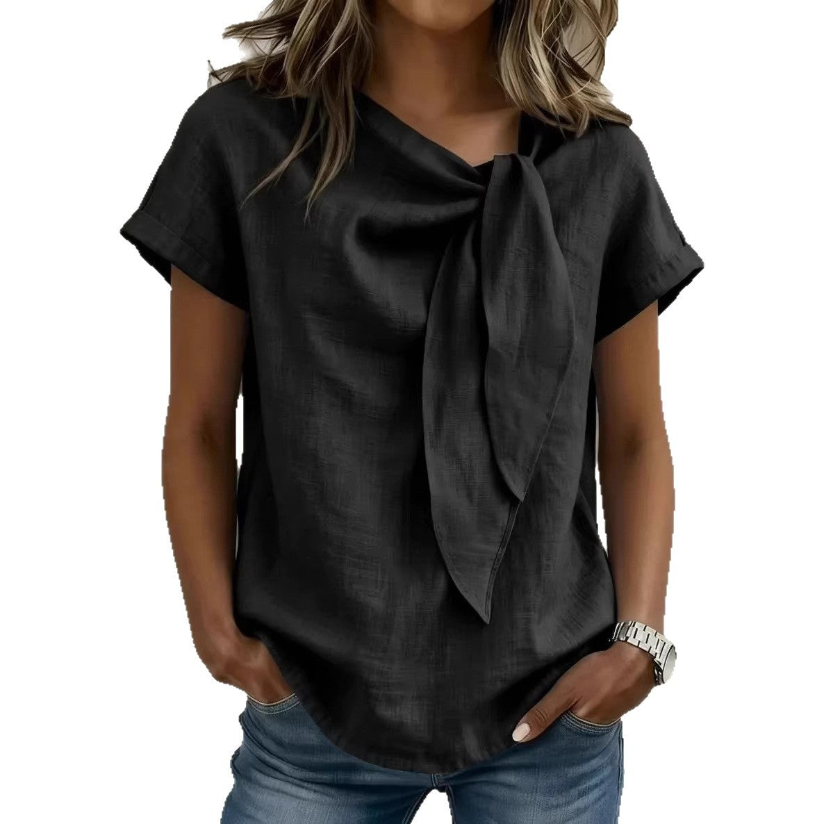 Women's Short-sleeve Fashionable Casual Top T-shirt