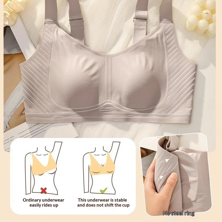 Large-breasted Womens Ultra-thin Summer Underwear That Makes The Bust Look Smaller