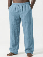 Men's Loose Casual Pants Linen Breathable Sweatpants