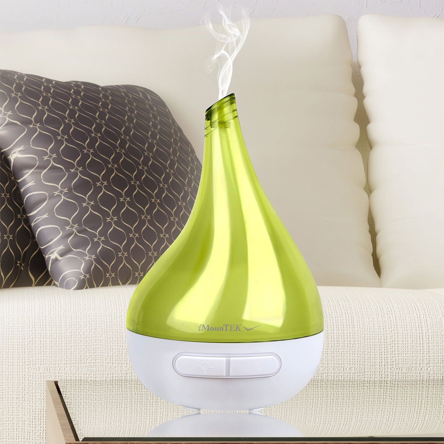 1Pc Drop Shaped Cool Mist Humidifier Ultrasonic Aroma Essential Oil Diffuser With LED Light For Office Home Room Vehicle Study Yoga Spa
