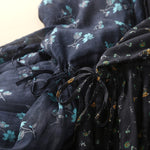 Mid-length Printed Loose-fit Retro Artistic Casual Dress