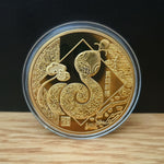Snake Year Commemorative Medal Color Gold Plated Silver Plated