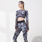 Camouflage yoga clothing suit