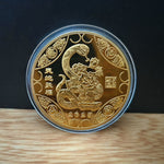 Snake Year Commemorative Medal Color Gold Plated Silver Plated