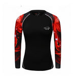 Women's Sports Long Sleeve Printed Tight Yoga Clothing