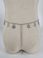 Panty Waistband Diamond Monogram Combination Thong Chain Waist Chain