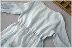 Mid-length Blue Forest-style Base Skirt Elegant Fairy Dress