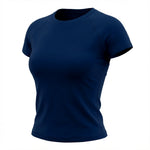 Figure-flattering Seamless Knit Short-sleeve Top For Fitness And Yoga