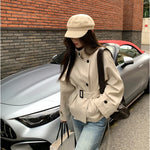 Early Autumn Korean-style Trench Coat Women's Short Jacket