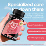 Women's Probiotics For Women PH Balance With Prebiotics, Lactobacillus Probiotic Blend And Herb Blend - Women's Health Supplement, 60 Count