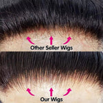 6x4 Density Virgin Human Hair Wigs For Black Women Vietnamese Raw Hair Transparent Lace Front Pre-Plucked Bleached Knots
