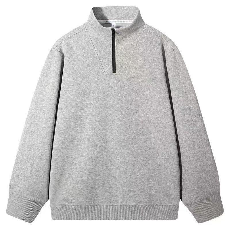 Men's Fleece-Lined Cotton Mock Neck Top