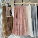 Womens High-Waisted Slimming A-Line Midi Skirt