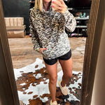Retro Unisex Digital Print Loose-Fit Hooded Sweatshirt Jacket