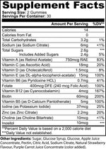 MULTIVITAMIN BEAR GUMMIES, 60 GUMMIES