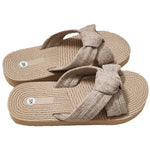 Summer New Breathable Bow-Knot Round-Toe Womens Sandals