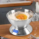 Compact Stainless Steel Electronic Kitchen Scale - Large Capacity Food Scale - Suitable For Both Household And Commercial Use - Multi-functional Electronic Food Scale