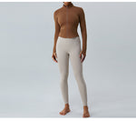 Women's New Fleece-lined Yoga Exercise Jacket Long-sleeved Yoga Clothing Top