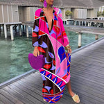 Top-selling Product Fashion Printed V-neck Dress