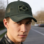 Simple And Fashionable Embroidered Geometric Pattern Net Fabric Baseball Cap For Summer Outdoor Hiking Sun Protection Beanie Hat Suitable For Going Out