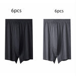 Men's High-waisted Pure Cotton Plus Size Loose Deep-crotch Cotton Breathable Boxer Shorts