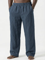 Men's Loose Casual Pants Linen Breathable Sweatpants
