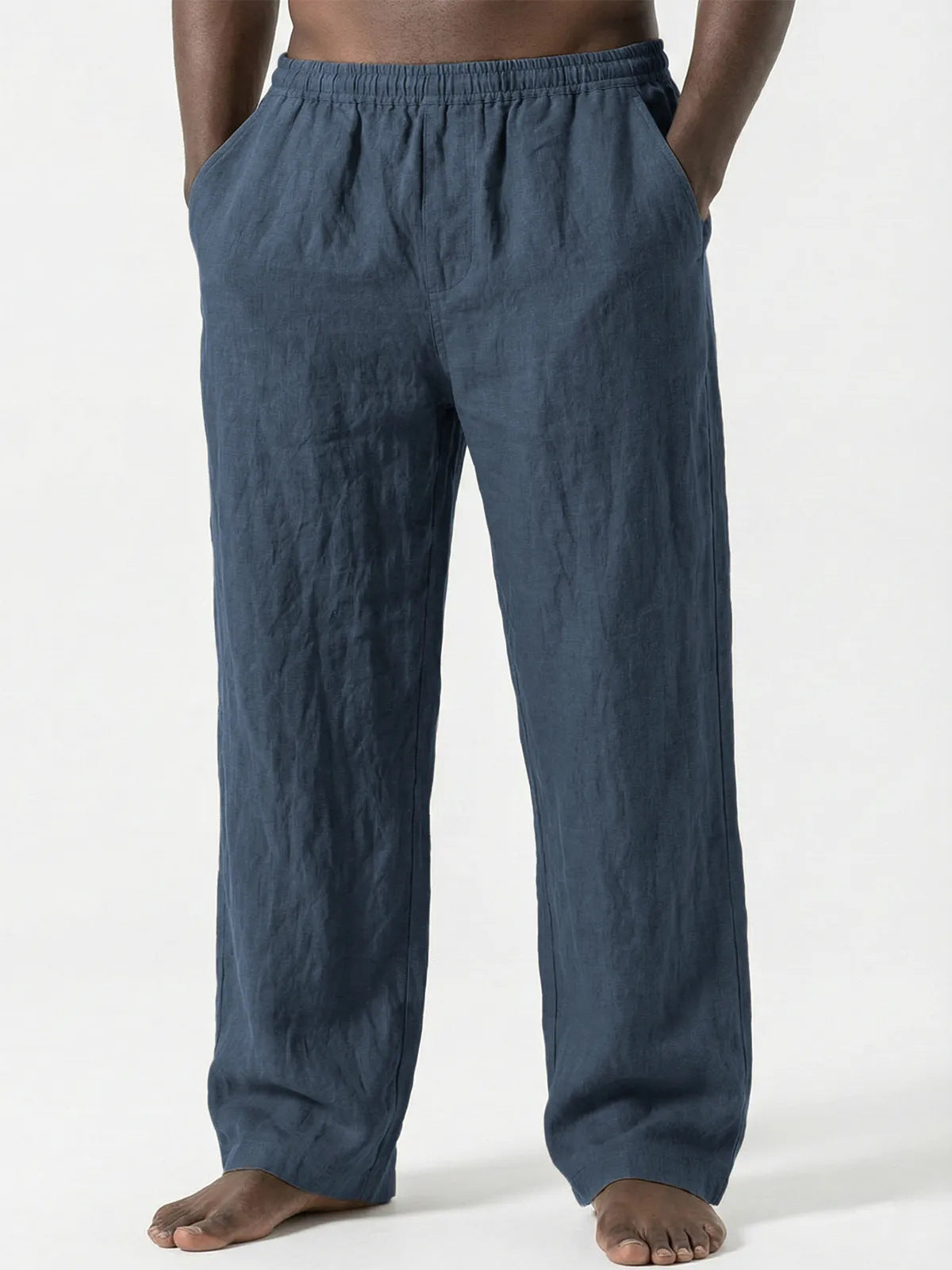 Men's Loose Casual Pants Linen Breathable Sweatpants