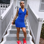 Womens Fashion Casual Solid-Colored Lapel Dress