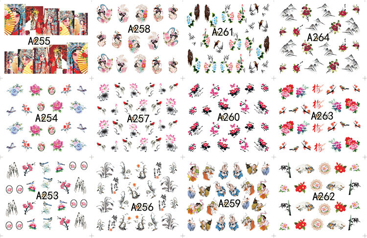 Nail Enhancement Watermark Sticker Set