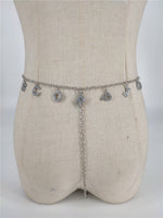 Panty Waistband Diamond Monogram Combination Thong Chain Waist Chain