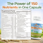 WINYEL IMMUNE 150 - The Ultimate Multivitamin & Immne Supplement, IMMU 150 Capsules - 150 Capsules
