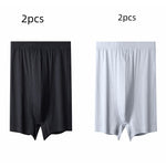 Men's High-waisted Pure Cotton Plus Size Loose Deep-crotch Cotton Breathable Boxer Shorts