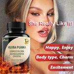 Muira Puama Ginseng Ashwagandha Ginkgo Tribulus  Herbal Supplements  Unleash Your Potential Through Our Pills  Dietary Supplements, Help Promote An Active And Healthy Lifestyle  60 Capsules