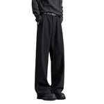 Summer Ice Silk Casual Pants American-Style High-Waist Suit Trousers