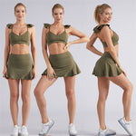Women's Yoga Clothing Half Body Sports Skirt Suit