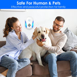 6 Packs Ultrasonic Pest Repellers Electric Plug-In Indoor Pest Control Mouse Repellent Chaser Deterrent Rodent Chaser With 2 Modes For Home Kitchen Office Warehouse Hotel