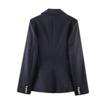 European And American-style Slim-striped Casual Suit