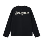 High-end Top American High-street Letter-embroidered Long-sleeve T-shirt For Men