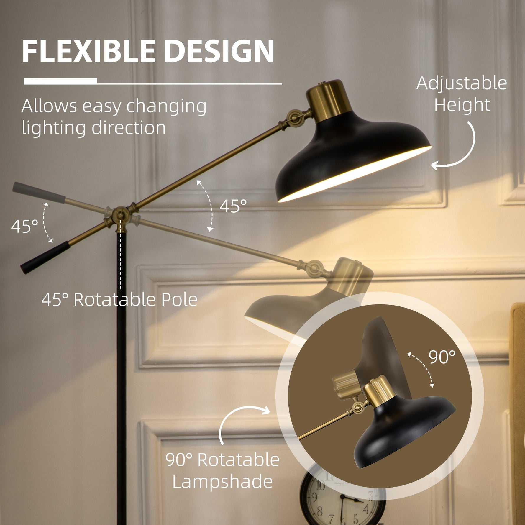 Adjustable Floor Lamps for Living Room