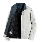 Men's Jacket Fake Two-Piece Korean-Style Trendy Loose Mens